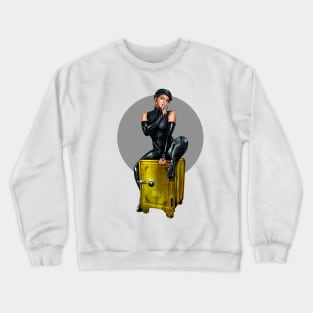 Cat Burglar - Pin up Crewneck Sweatshirt